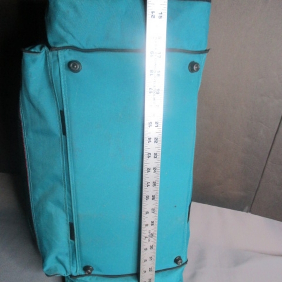 MacGregor Sport Duffle Bag Blue Purple Teal Travel Gym Bag VINTAGE - Picture 6 of 10